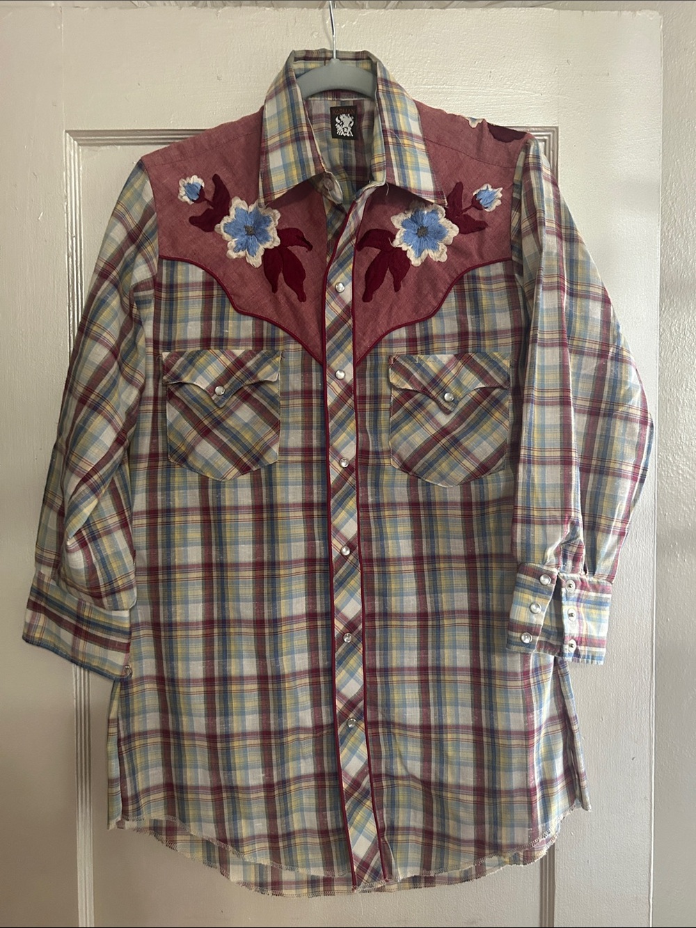 Vintage 70’s men’s Karan western shirt 15-33